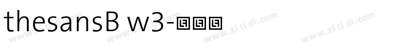 thesansB w3字体转换